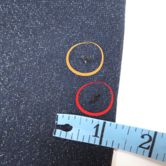 Anthropolgie The Colette High Rise Cropped Wide Leg Jeans Sparkle Edition 26P - Picture 13 of 13